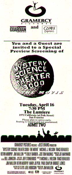 MST3K:TM Ticket